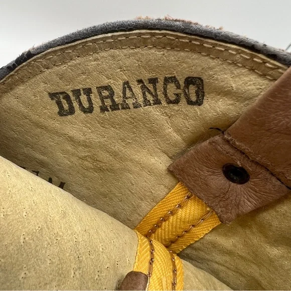 Women's Durango Western Boots Size 5 1/2 Tassels Brown Metal Tip - Picture 9 of 13